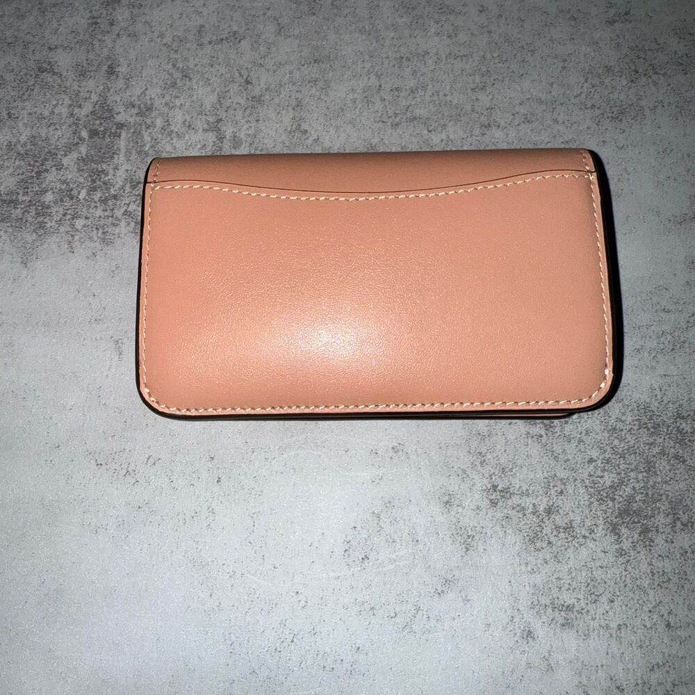 Coach Women's Essential Slim Card Case Peach - Picture 2 of 7